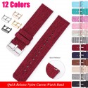 Nylon Woven Canvas Watch Band 12mm–22mm Quick Release Strap