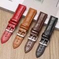 Crocodile Pattern Leather Watch Band 12mm-24mm