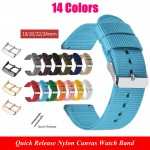 Nylon Canvas Watch Band 18mm–24mm Quick Release Strap