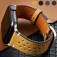 Breathable Perforated Vegan Leather Watch Band for Apple Watch 38mm-49mm