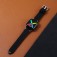 Breathable Perforated Vegan Leather Watch Band for Apple Watch 38mm-49mm