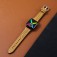 Breathable Perforated Vegan Leather Watch Band for Apple Watch 38mm-49mm
