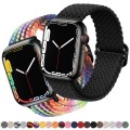 Braided Stretch Nylon Watch Band for Apple Watch 38mm-49mm Adjustable