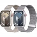 Double Magnetic Milanese Mesh Watch Band for Apple Watch 38mm-49mm