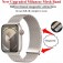 Double Magnetic Milanese Mesh Watch Band for Apple Watch 38mm-49mm