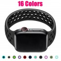Silicone Elastic Sport Loop Band for Apple Watch 38mm-49mm Breathable