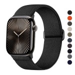 Woven Nylon Stretch Loop Watch Band for Apple Watch 38mm-49mm