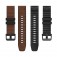 Hybrid PU Leather Silicone Watch Band for Garmin QuickFit 22mm 26mm