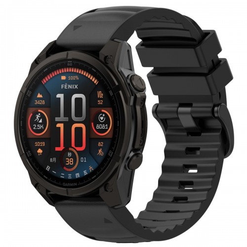 Black Leather / Black Silicone