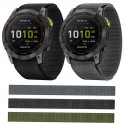 Nylon Fabric Hook & Loop Watch Band for Garmin QuickFit 20/22/26mm