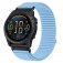 Ribbed Nylon Hook & Loop Watch Band for Garmin QuickFit 20/22/26mm