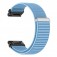 Ribbed Nylon Hook & Loop Watch Band for Garmin QuickFit 20/22/26mm
