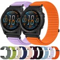 Ribbed Nylon Hook & Loop Watch Band for Garmin QuickFit 20/22/26mm