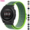 Woven Nylon Hook & Loop Watch Band for Garmin QuickFit 22mm 26mm