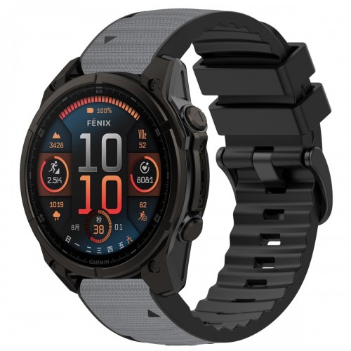Light Gray Nylon / Black Silicone