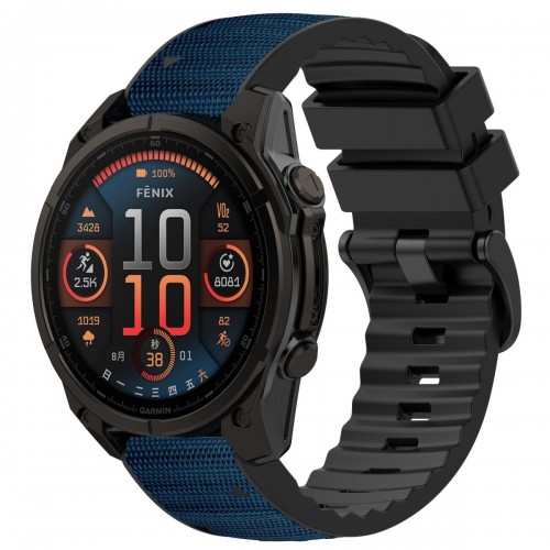 Midnight Blue Nylon / Black Silicone