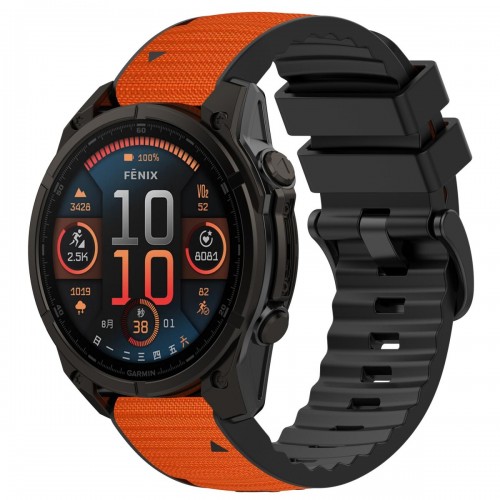Orange Nylon / Black Silicone