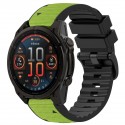 Woven Nylon Silicone Watch Band for Garmin QuickFit 22mm 26mm