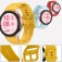 Curved End Silicone Watch Band for Samsung Galaxy Watch 4 5 6 7