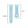 Curved End Wave Silicone Watch Band for Samsung Galaxy Watch 4 5 6 7
